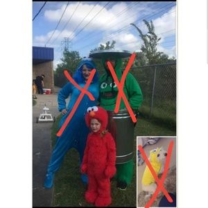 ELMO'S DELUXE Halloween Costume size 3T-4T